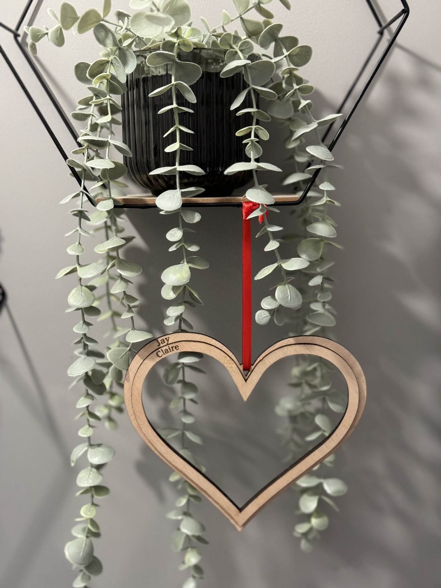 Double Open Heart Hanging Decoration