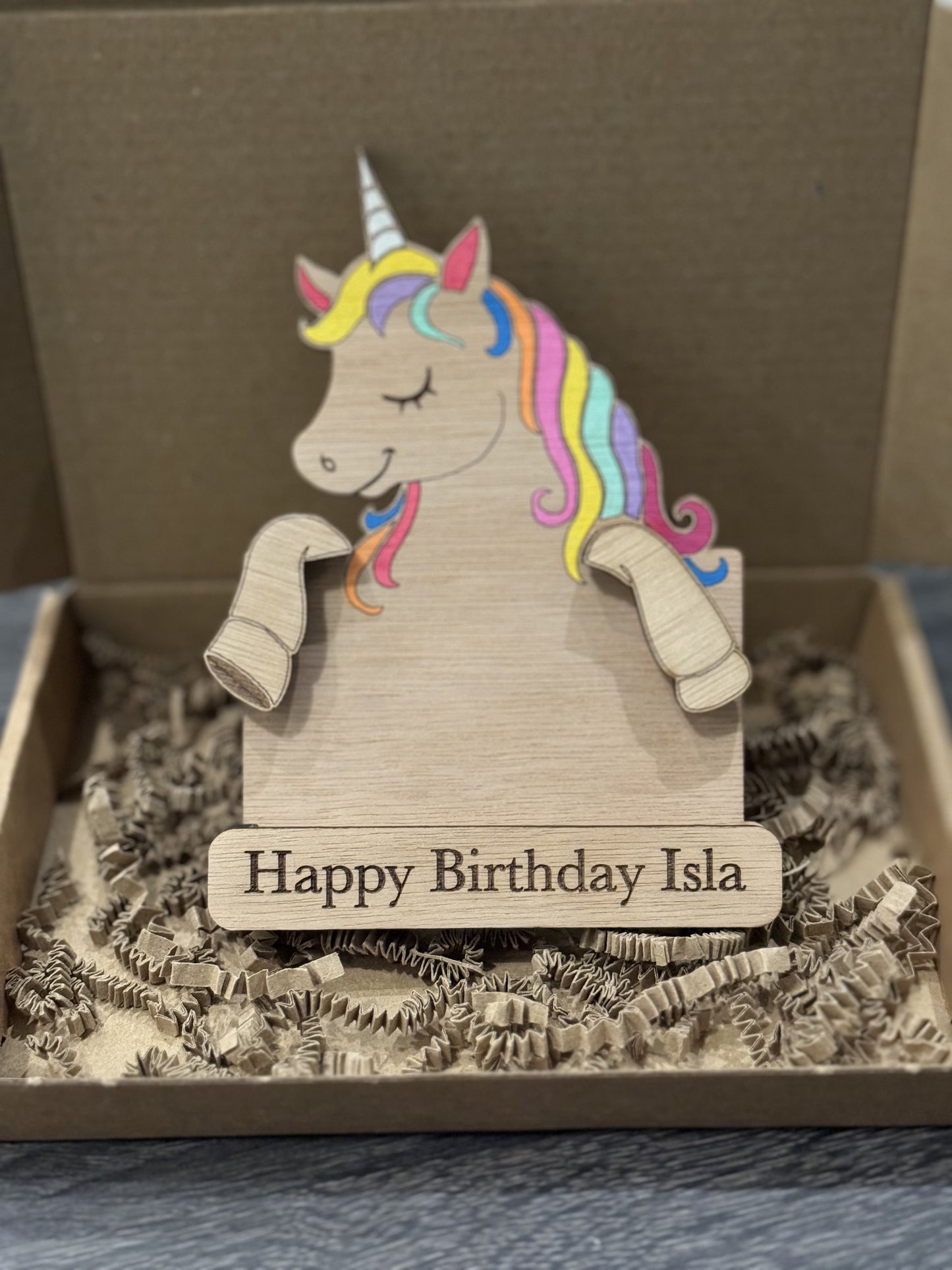 Unicorn Gift Card Holder