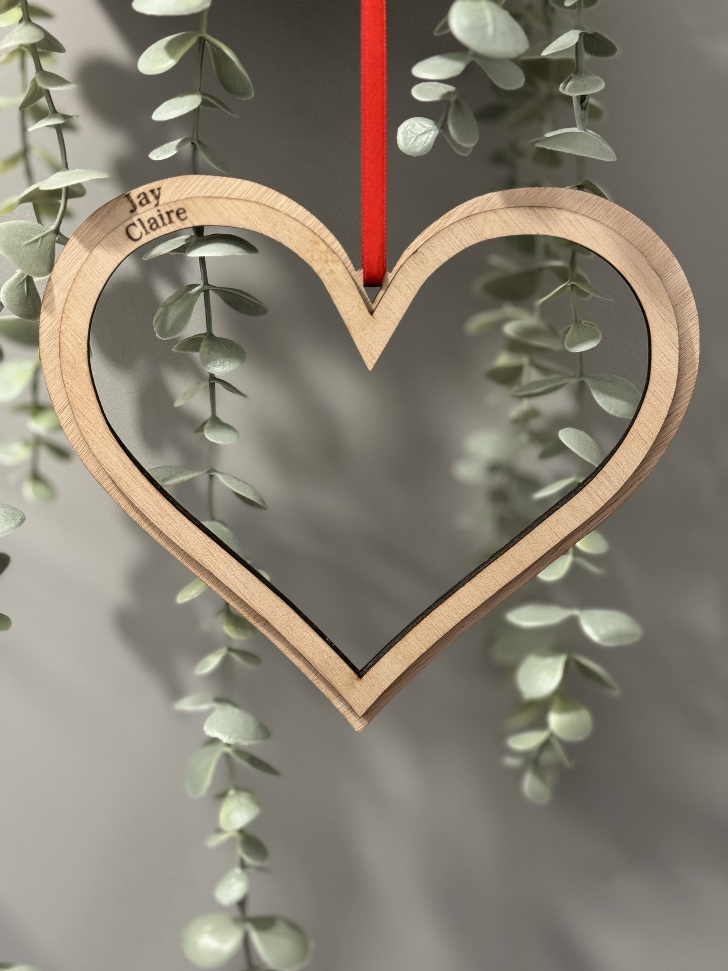 Double Open Heart Hanging Decoration