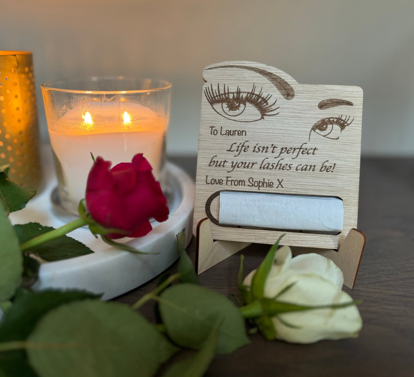 Eyelash Gift Voucher/Money Holder