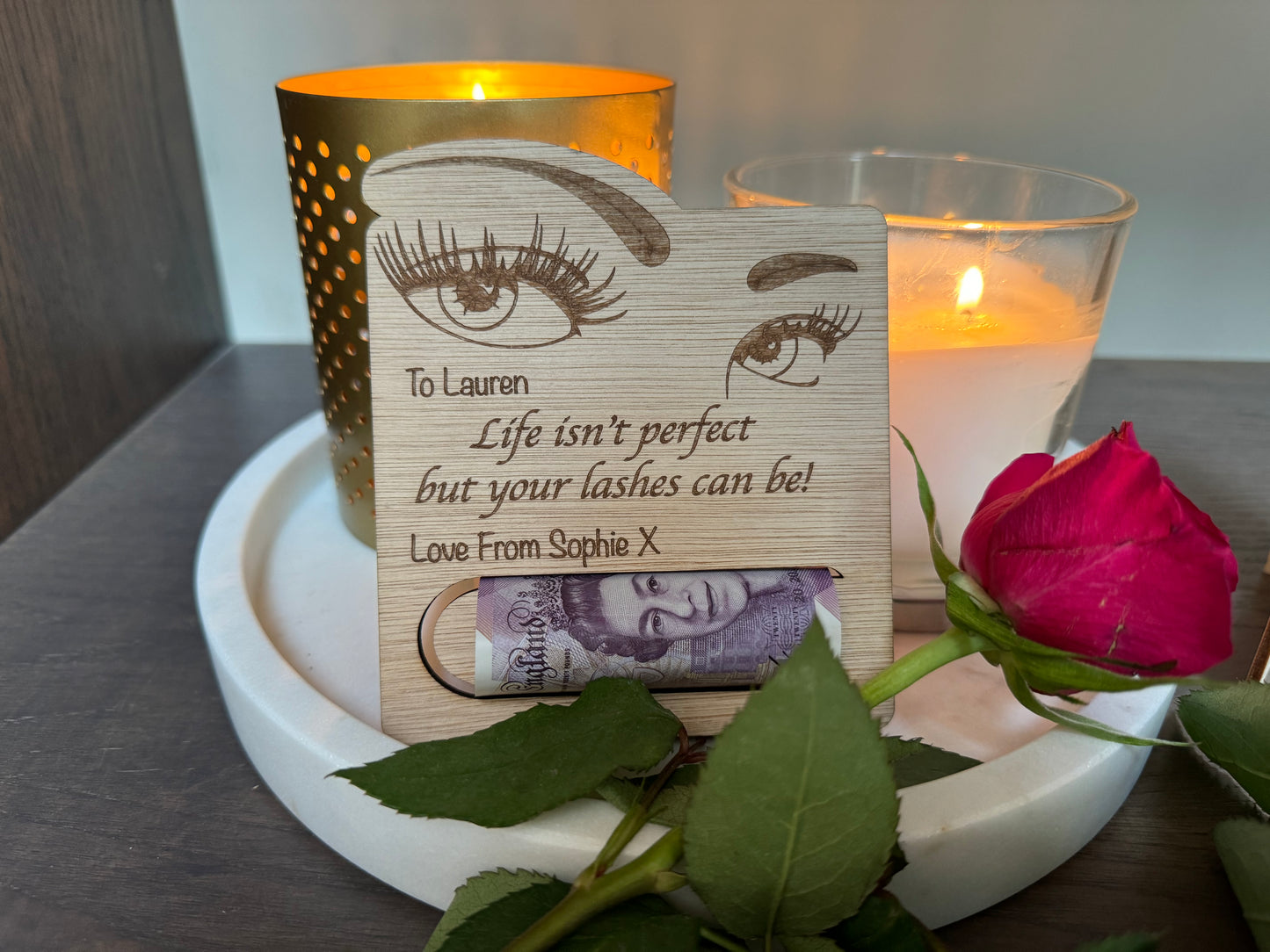 Eyelash Gift Voucher/Money Holder