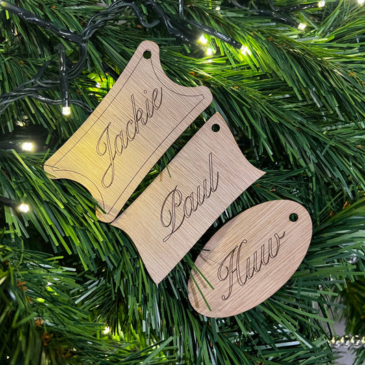 Personalised Gift Tags/Name Places